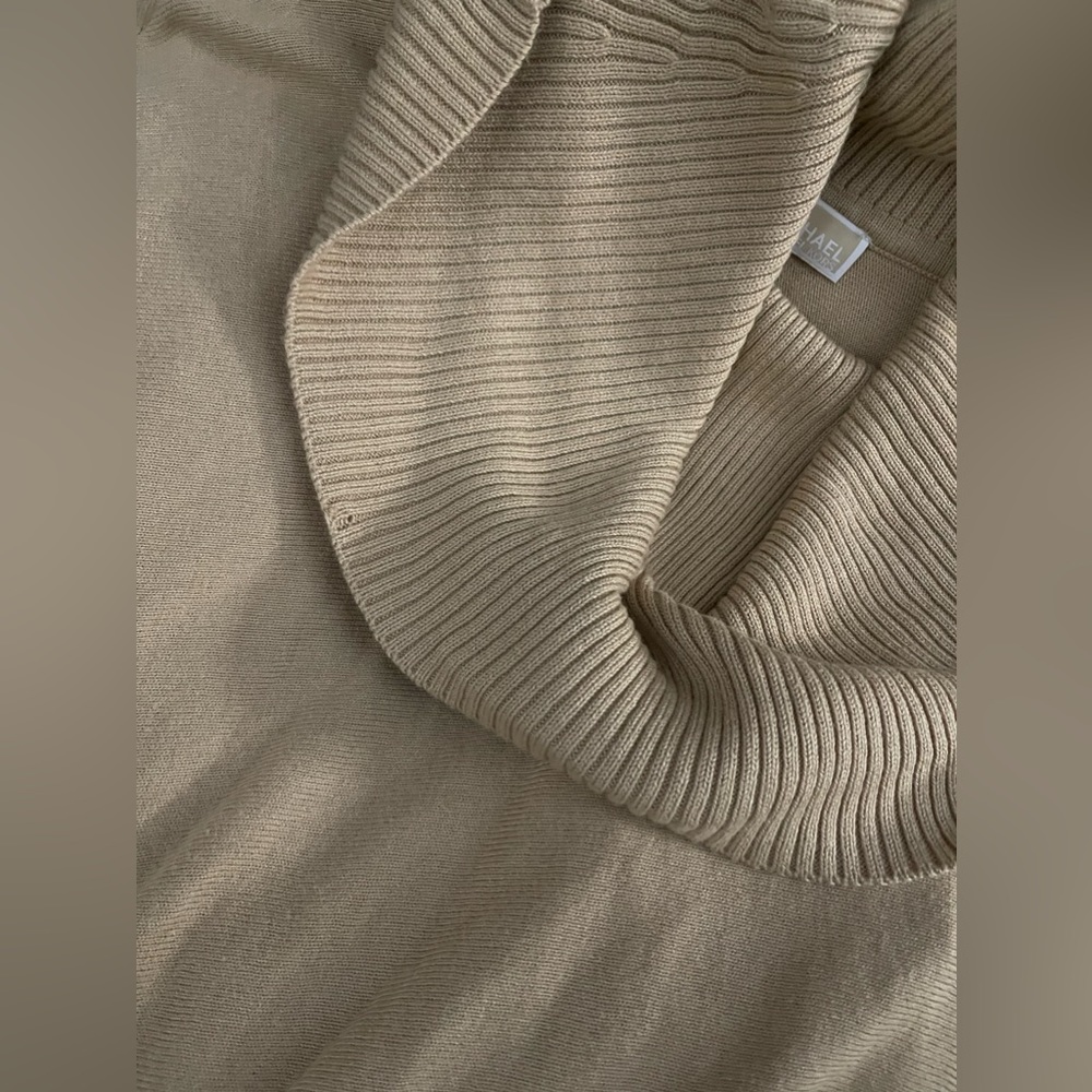 Michael Kors fringe cowl neck poncho sweater Large - Picture 12 of 12